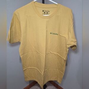 Columbia Men's Yellow T-Shirt Large